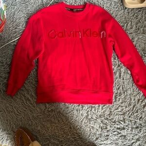 Calvin Klein Red Crew Neck Sweatshirt